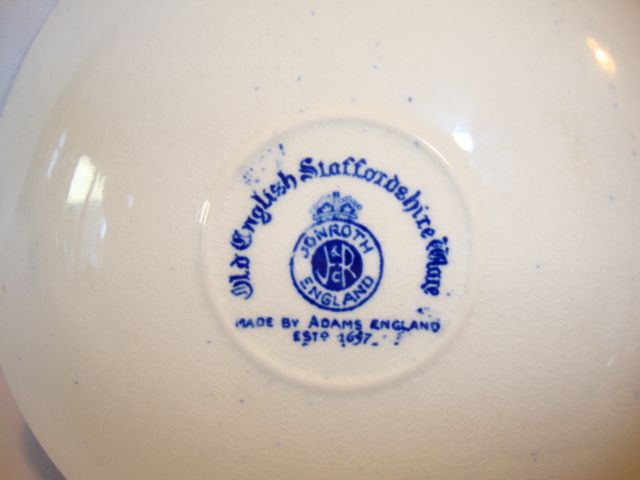 Commemorate Old English Staffordshire Ware ~Blue Transferware Cup with the Washington's Headquarters ,Valley Forge PA. ~ William Adams Stoke on Trent / Jonroth Early 1900's Commemorate Old English Staffordshire Ware ~Blue Transferware Cup with the Washington's Headquarters ,Valley Forge PA. ~ William Adams Stoke on Trent / Jonroth Early 1900's