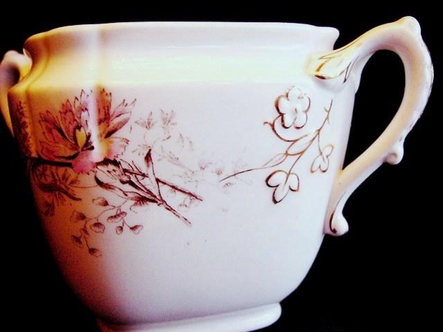 Biscuit / Cracker Jar, Mercer,ca. 1868+ Flowers are wonderful ! Biscuit / Cracker Jar, Mercer,ca. 1868+ Flowers are wonderful !