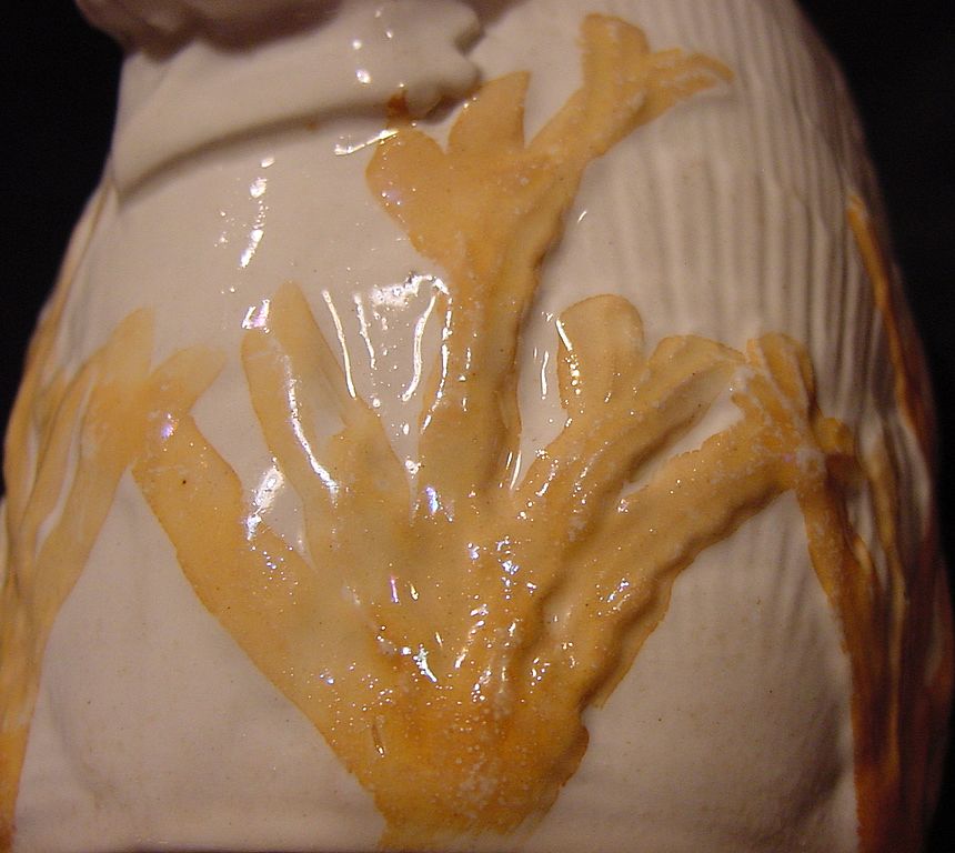 Hard to Find Majolica Double Handled Spooner with Shell and Seaweed Pattern "Albino" ~ Late 1800's Etruscan Hard to Find Majolica Double Handled Spooner with Shell and Seaweed Pattern "Albino" ~ Late 1800's Etruscan
