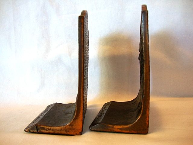Nice Vintage Set of Bronze Bookends ~ Henry W. Longfellow ~ K & O Co." (Kronheim & Oldenbusch) 1895-1939 . Nice Vintage Set of Bronze Bookends ~ Henry W. Longfellow ~ K & O Co." (Kronheim & Oldenbusch) 1895-1939 .