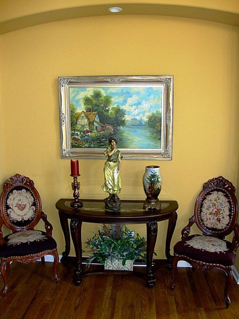 Rare Baccarat French Glass Lamp 19" Tall ~ Hand Painted with French Village Scene ~ Signed Baccarat ~ France 1850's ~ 1880's Rare Baccarat French Glass Lamp 19" Tall ~ Hand Painted with French Village Scene ~ Signed Baccarat ~ France 1850's ~ 1880's