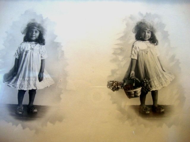 Adorable Portrait of Young African American Girl in Her Sunday Best ~ Gelatin Silver Prints ~ Four Poses ~ Photographer Signed in pencil "Wingo" ~ Wingo Studios Natchez MS 1900 – 1910 Adorable Portrait of Young African American Girl in Her Sunday Best ~ Gelatin Silver Prints ~ Four Poses ~ Photographer Signed in pencil "Wingo" ~ Wingo Studios Natchez MS 1900 – 1910
