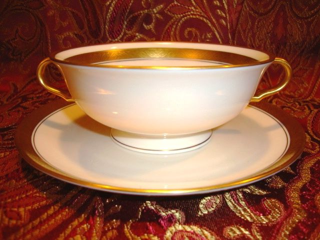 12 Available Pickard Footed Cream Soup / Bouillon Cups with saucers ~ Hand Painted with Encrusted Diamond Rim ~ Jefferson Pattern ~ Pickard Studios Chicago IL 1938+ 12 Available Pickard Footed Cream Soup / Bouillon Cups with saucers ~ Hand Painted with Encrusted Diamond Rim ~ Jefferson Pattern ~ Pickard Studios Chicago IL 1938+