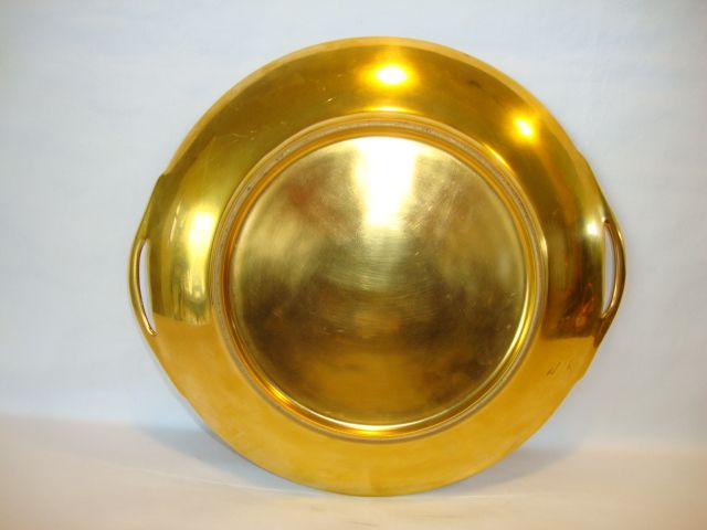 Beautiful 10 ¾" W Cake Plate ~ All over Gold ( AOG )~ Daisy Design ~ Stouffer Studios Chicago IL ~ 1925-1938 Beautiful 10 ¾" W Cake Plate ~ All over Gold ( AOG )~ Daisy Design ~ Stouffer Studios Chicago IL ~ 1925-1938