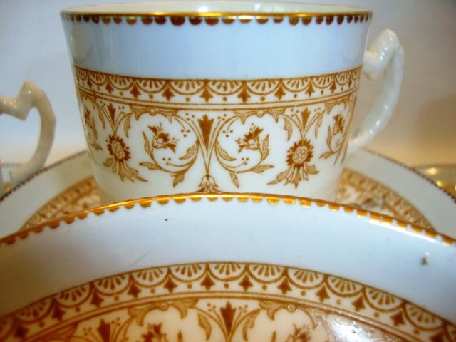 4 - Beautiful English Demitasse Cup and Saucer Sets ~ Aynsley England ca.~1883 4 - Beautiful English Demitasse Cup and Saucer Sets ~ Aynsley England ca.~1883