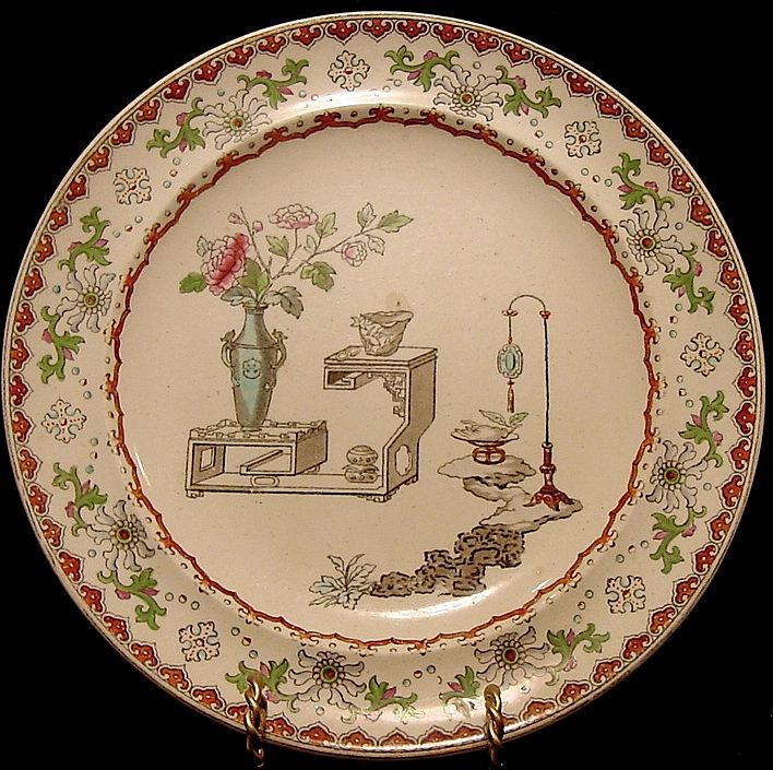 Beautiful Aesthetic / Japonesque Earthenware Plate – Copeland 1850-1867 Beautiful Aesthetic / Japonesque Earthenware Plate – Copeland 1850-1867