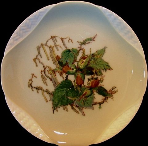 Wonderful Set of 7 Haviland Limoges Plates ~ Basketweave Embossed handpainted by Haviland artist Pallandre. Fruit Motifs ~ Haviland Factory Decorated ~ Haviland & Co 1876-1882. Wonderful Set of 7 Haviland Limoges Plates ~ Basketweave Embossed handpainted by Haviland artist Pallandre. Fruit Motifs ~ Haviland Factory Decorated ~ Haviland & Co 1876-1882.