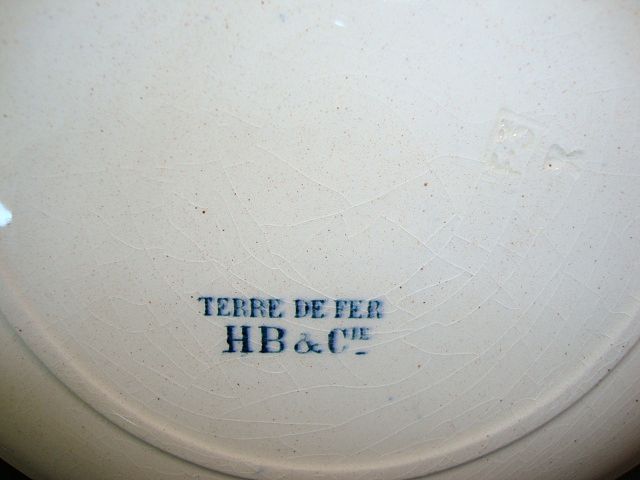 Nice French Faience Cabinet Plate ~ Ocean Side Scene ~ HAUTIN & BOULANGER (or BOULENGER) (Choisy-le-Roi, France) - ca 1890 - ca 1930s Nice French Faience Cabinet Plate ~ Ocean Side Scene ~ HAUTIN & BOULANGER (or BOULENGER) (Choisy-le-Roi, France) - ca 1890 - ca 1930s