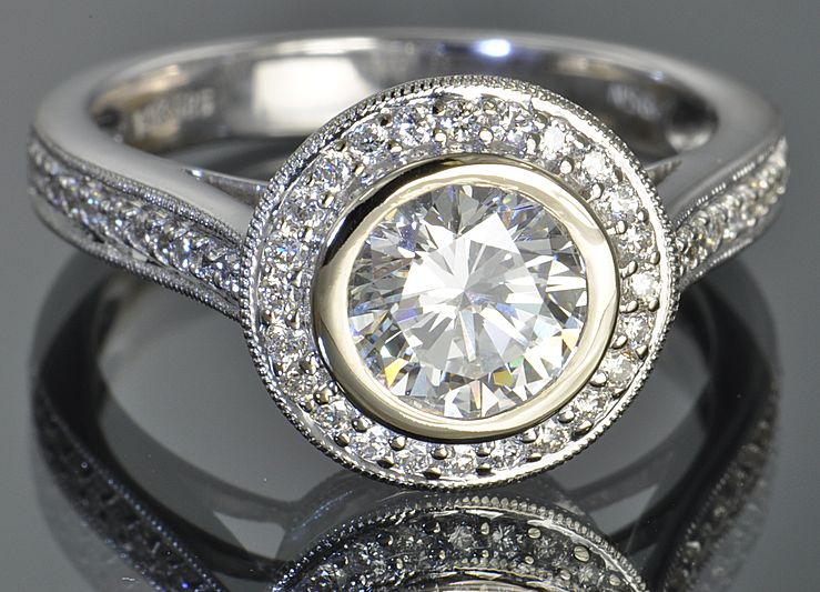 1.56 Carat Bezel Set Diamond Ring 1.56 Carat Bezel Set Diamond Ring
