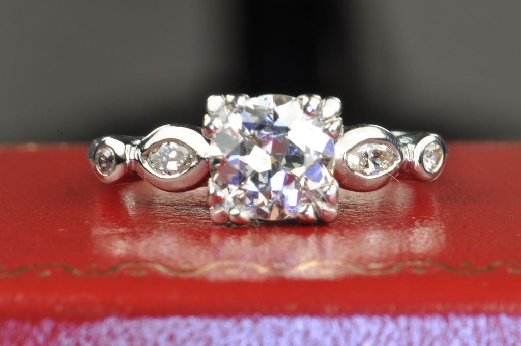 1.25 Carat Old European Cut Diamond Engagement Ring 1.25 Carat Old European Cut Diamond Engagement Ring