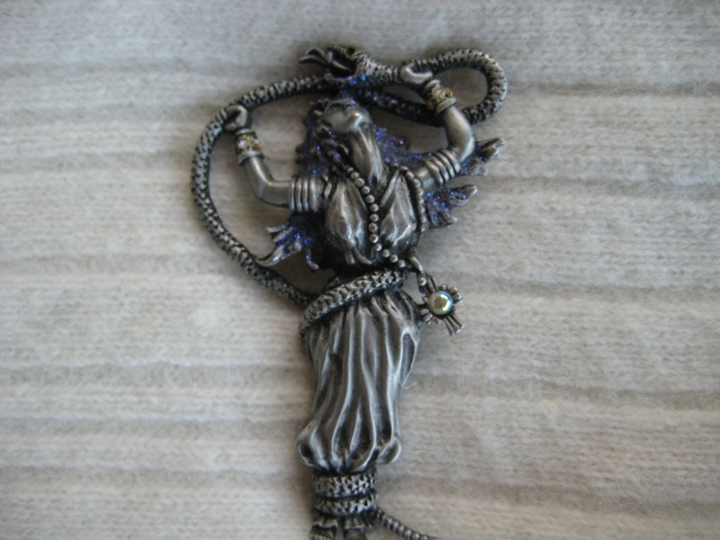 Large JJ Snake Lady Brooch Large JJ Snake Lady Brooch