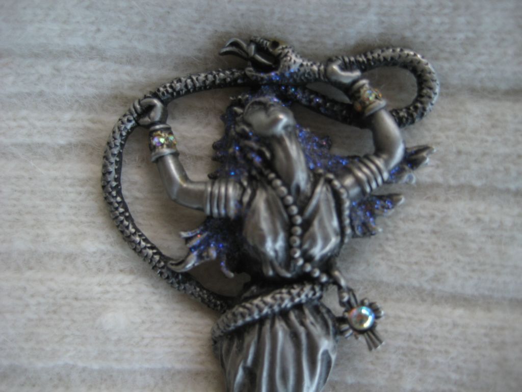 Large JJ Snake Lady Brooch Large JJ Snake Lady Brooch