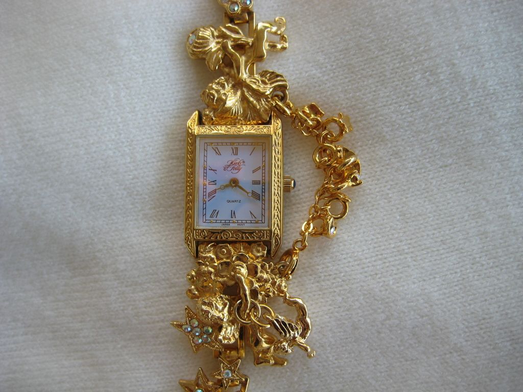 Kirks Folly Fabulous Cherub Angel Rhinestone Watch Kirks Folly Fabulous Cherub Angel Rhinestone Watch