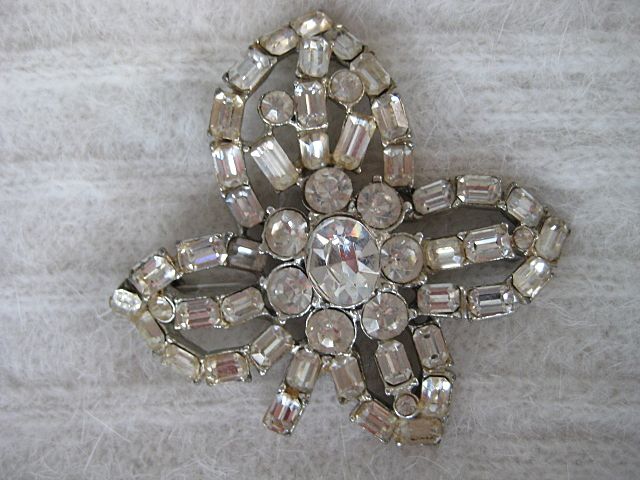 Glamorous Large Baguette Rhinestone Brooch Glamorous Large Baguette Rhinestone Brooch