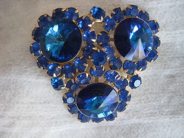 Juliana D&E Capri Blue Crystal Brooch Juliana D&E Capri Blue Crystal Brooch