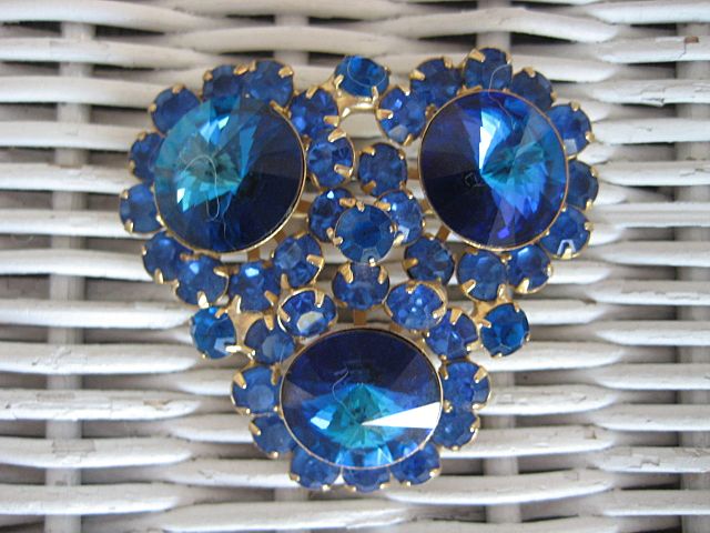 Juliana D&E Capri Blue Crystal Brooch Juliana D&E Capri Blue Crystal Brooch