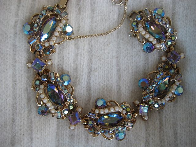 Breathtaking Hollycraft 1957 Rhinestone Necklace Bracelet Earrings Breathtaking Hollycraft 1957 Rhinestone Necklace Bracelet Earrings