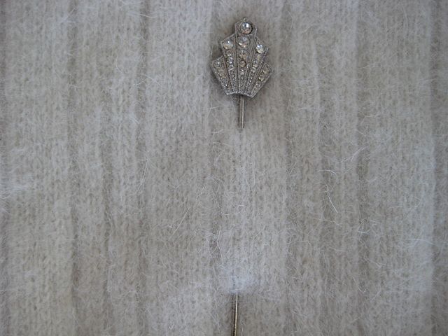 Art Deco Rhinestone Stick Pin Art Deco Rhinestone Stick Pin