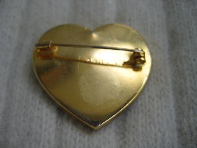 Italian Floral Mosaic Heart Brooch Italian Floral Mosaic Heart Brooch
