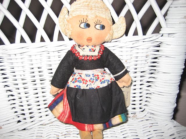 Handmade Cloth Felt Dutch Girl Handmade Cloth Felt Dutch Girl
