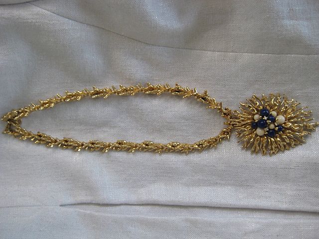 Spectacular Panetta Brooch Pendant Necklace Spectacular Panetta Brooch Pendant Necklace