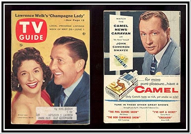 Two TV Guides with Lawrence Welk & Marjorie Lord covers Two TV Guides with Lawrence Welk & Marjorie Lord covers