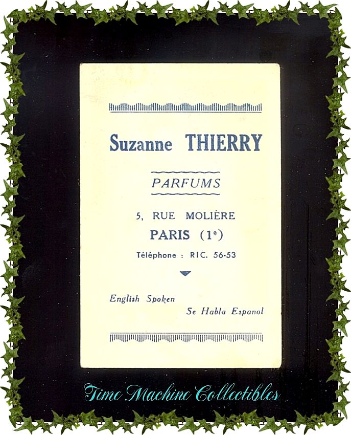 1920's Molinard/Orval Parfum Fragrance Card plus Sweetheart Letter & Envelope 1920's Molinard/Orval Parfum Fragrance Card plus Sweetheart Letter & Envelope