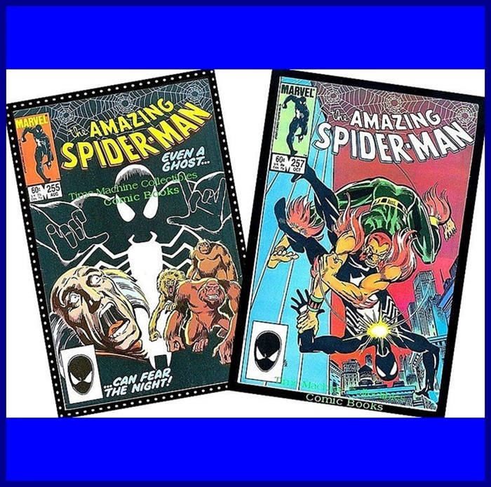 Two 1984 The Amazing Spider-Man Comics, Nos. 255 & 257 Two 1984 The Amazing Spider-Man Comics, Nos. 255 & 257