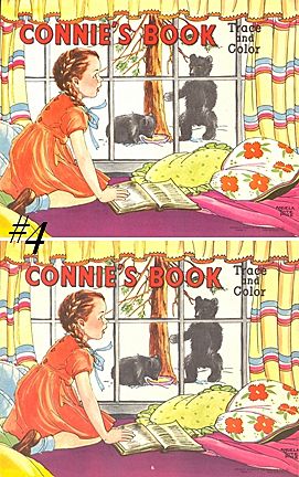 1940's--Two Connect The Dots & Two Trace and Color Books 1940's--Two Connect The Dots & Two Trace and Color Books
