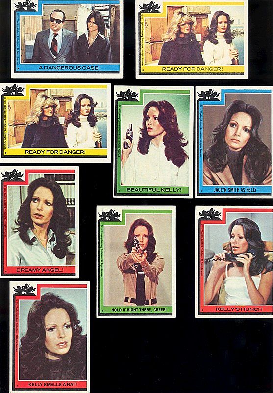 Fifty-Seven 1977 Charlie's Angels Topps Non-Sports Trading Cards Fifty-Seven 1977 Charlie's Angels Topps Non-Sports Trading Cards