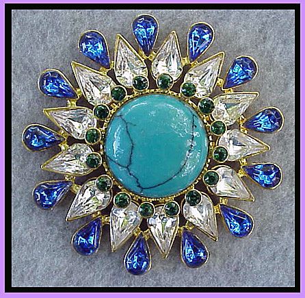 Huge Rhinestone Brooch Unworn! Flash and Fashion! Huge Rhinestone Brooch Unworn! Flash and Fashion!