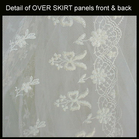 1950s - 1960s Vintage Wedding Dress Intricate Embroidered Lace Bust 36 1950s - 1960s Vintage Wedding Dress Intricate Embroidered Lace Bust 36