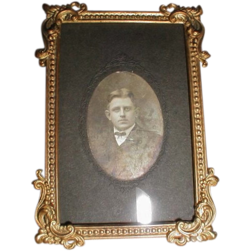 Lovely Antique Brass Photograph Frame Lovely Antique Brass Photograph Frame