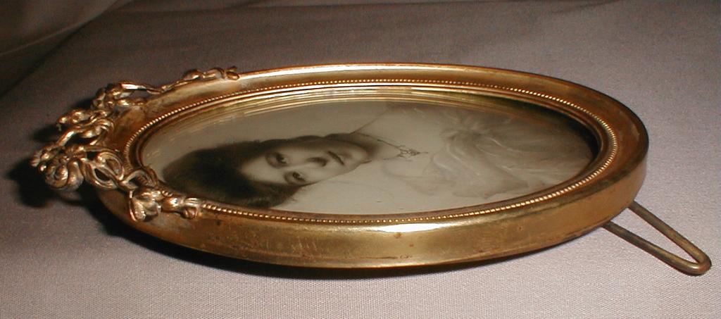 Lovely Antique Photograph Frame, Tabletop, Domed Glass Lovely Antique Photograph Frame, Tabletop, Domed Glass