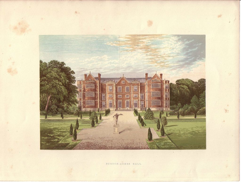British Ancestral Home Xylography Burton-Agnes Hall F.O. Morris British Ancestral Home Xylography Burton-Agnes Hall F.O. Morris