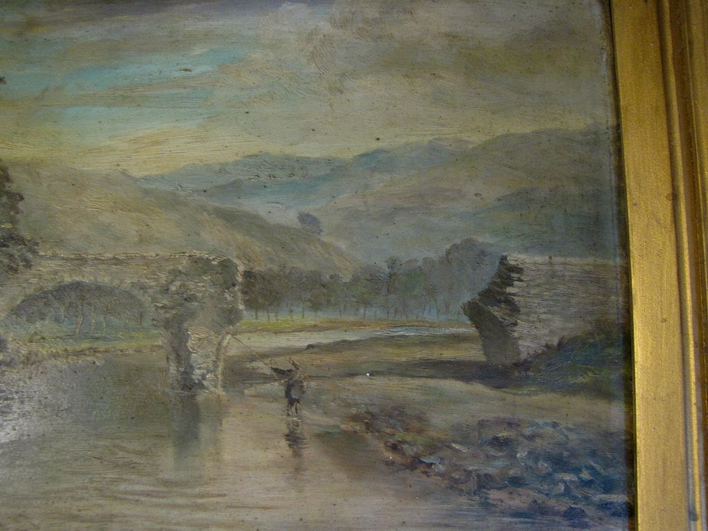 Lovely Framed Landscape Oil Painting, Dated 1885, Signed Lovely Framed Landscape Oil Painting, Dated 1885, Signed