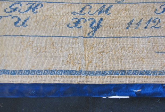 Lovely Sampler, Unframed, 1853, SOPHIE MIELSON, Denmark Lovely Sampler, Unframed, 1853, SOPHIE MIELSON, Denmark
