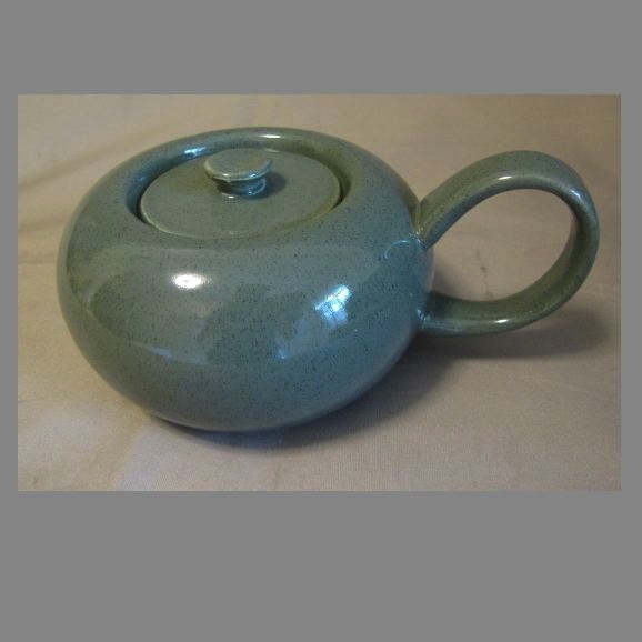 CEDAR GREEN American Modern Sugar Bowl w/Lid Russel Wright CEDAR GREEN American Modern Sugar Bowl w/Lid Russel Wright