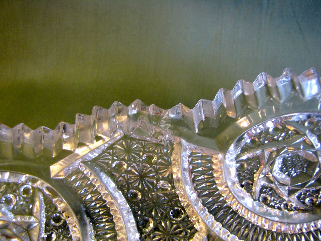 Lovely Imperial NUCUT Glass Celery Dish Lovely Imperial NUCUT Glass Celery Dish