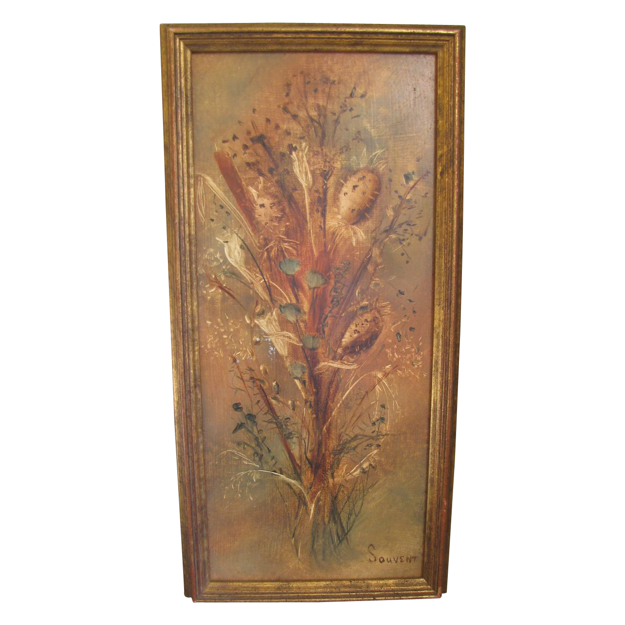 Vintage Oil Painting on Masonite, Beautifully Framed from tomjudy on Ruby Lane