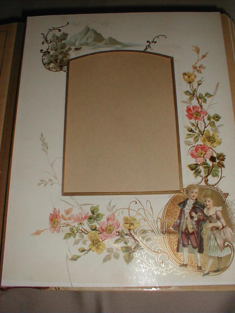 Lovely Victorian Celluloid Cover Photograph Album, Floral Pages Lovely Victorian Celluloid Cover Photograph Album, Floral Pages
