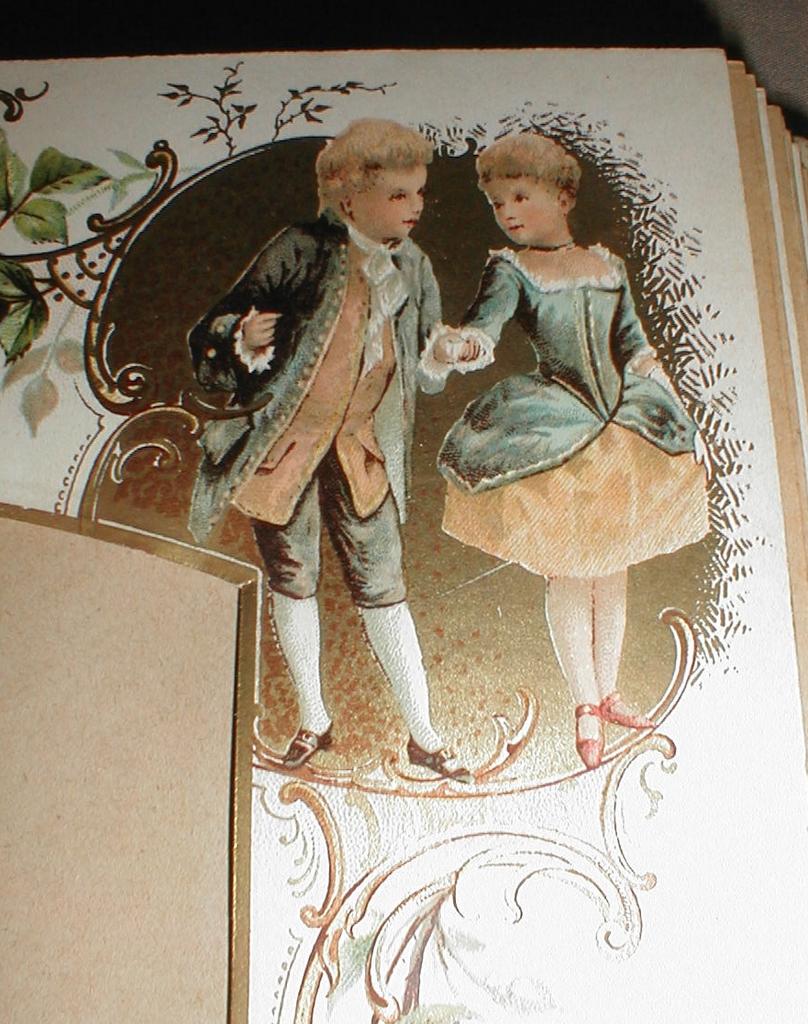 Lovely Victorian Celluloid Cover Photograph Album, Floral Pages Lovely Victorian Celluloid Cover Photograph Album, Floral Pages