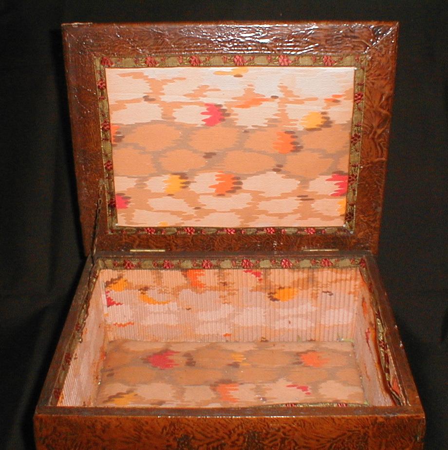 Lovely and Unusual Large Wood Sewing Box Lovely and Unusual Large Wood Sewing Box