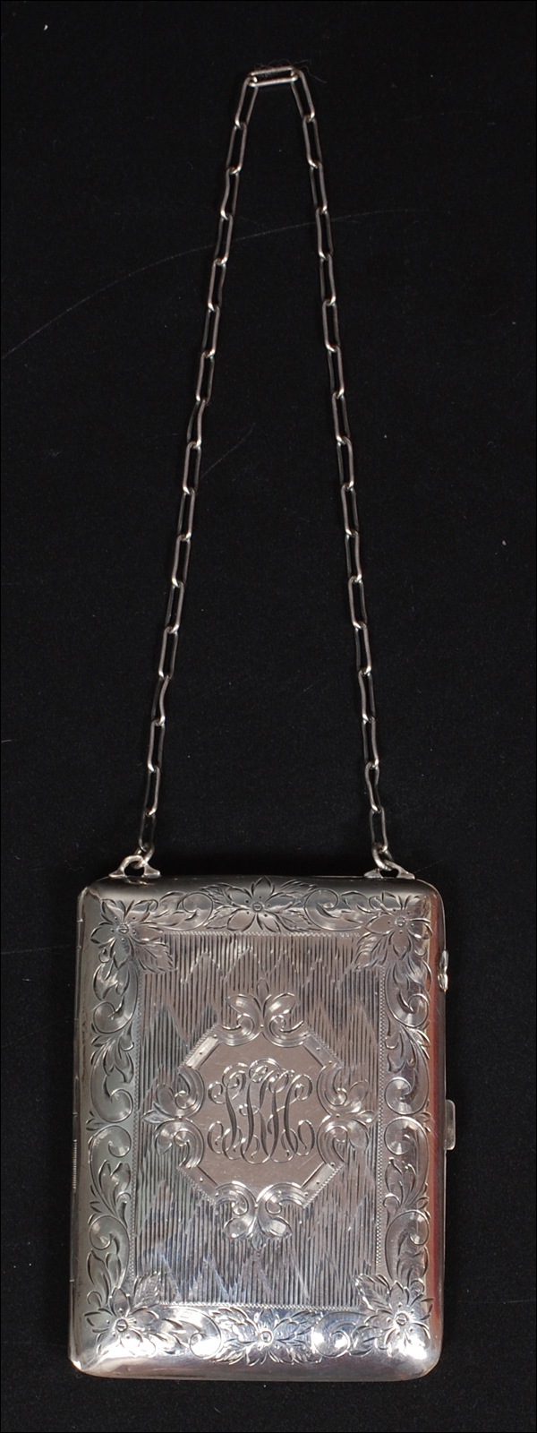Antique Sterling Silver Vanity Coin & Cigarette & Make-up Case Antique Sterling Silver Vanity Coin & Cigarette & Make-up Case