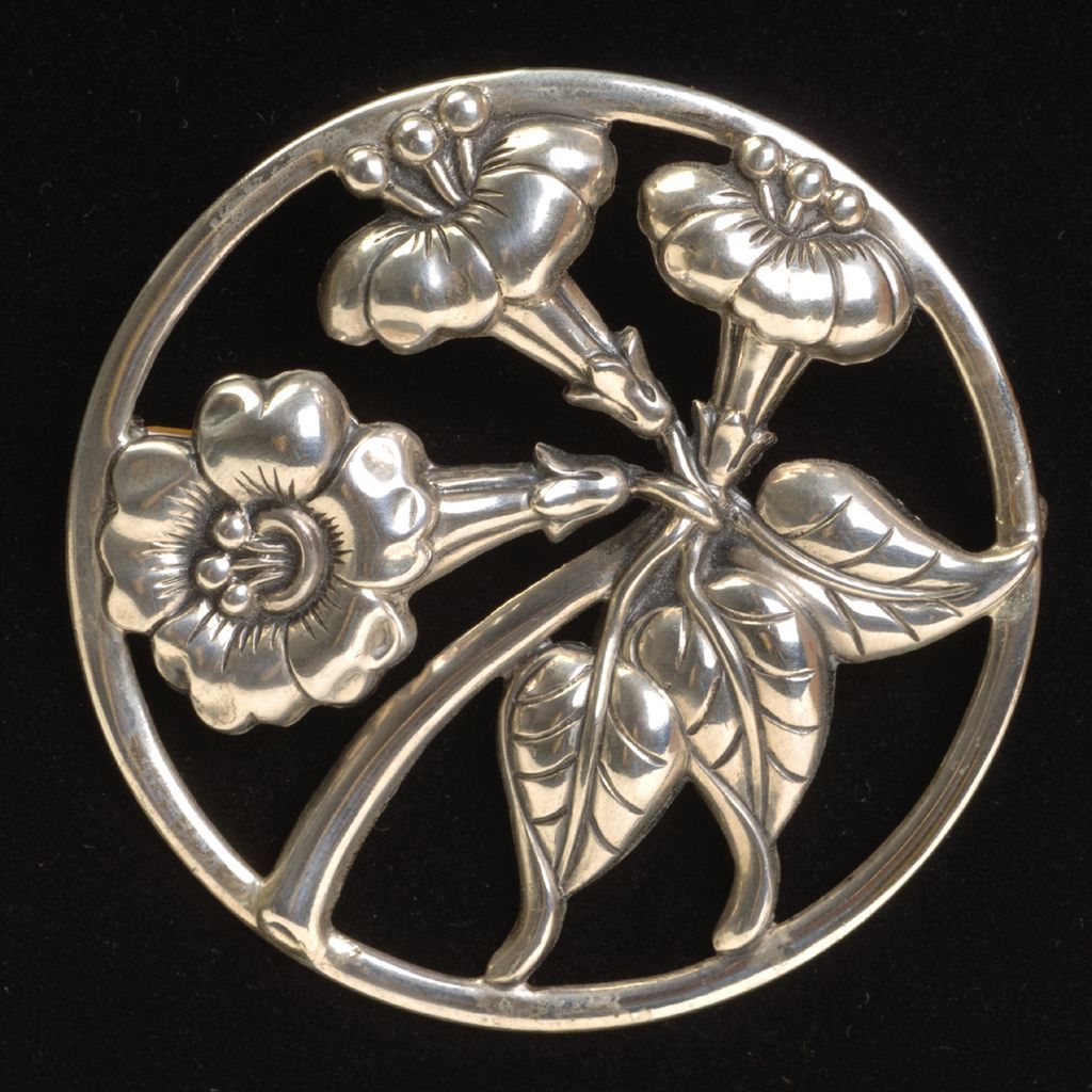 Dancraft Sterling Trumpet Brooch Dancraft Sterling Trumpet Brooch