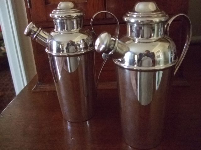 Pr. Of Unusual Size Cocktail Shakers Pr. Of Unusual Size Cocktail Shakers