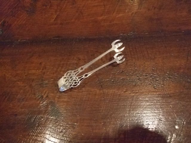 Sterling 3 1/2" Tongs IN "Chippendale" By Lunt Sterling 3 1/2" Tongs IN "Chippendale" By Lunt