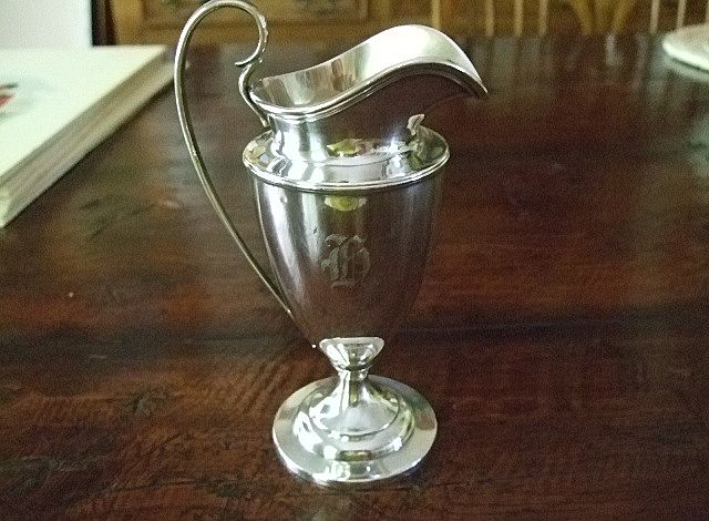 Sterling Cream Pitcher By Watson(1905-1929 Hallmark) Sterling Cream Pitcher By Watson(1905-1929 Hallmark)