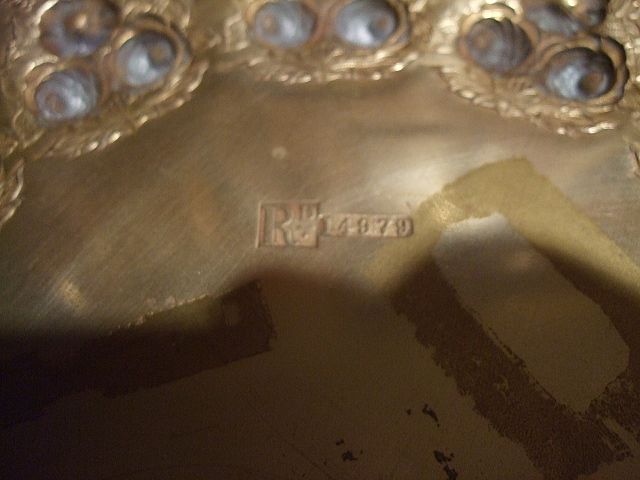 Antique English 12" Embossed Tray Dating:1884 Antique English 12" Embossed Tray Dating:1884