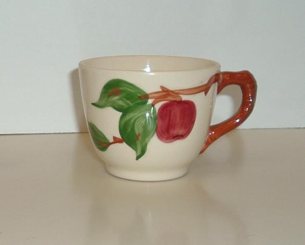 Franciscan Pottery Hand Painted "Apple" Cup by Gladding McBean & Co. Franciscan Pottery Hand Painted "Apple" Cup by Gladding McBean & Co.